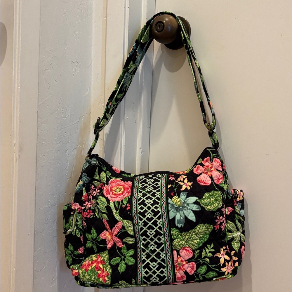 Vera Bradley Quilted Sherry Crossbody Bag in the "Botanica" pattern